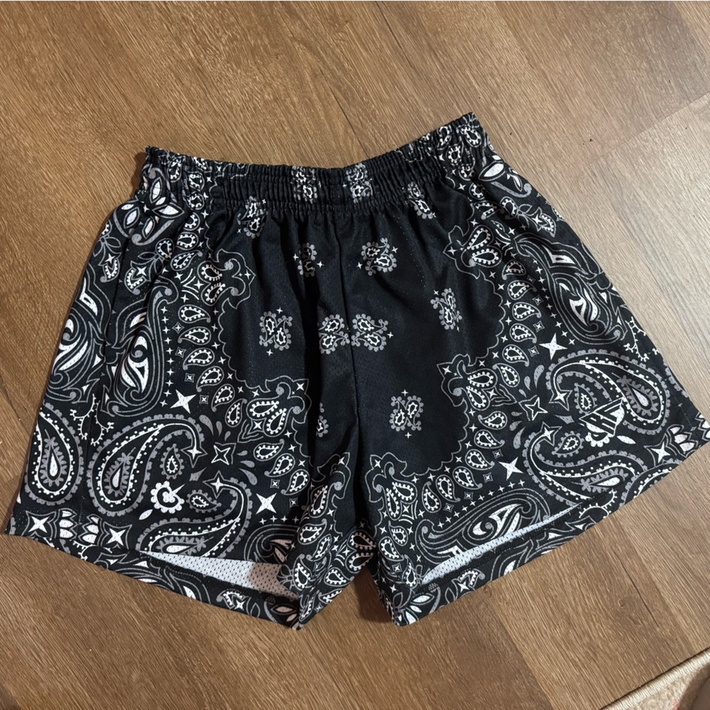 RF Wear Black Paisley Shorts